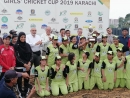 Aga Khan School Girls' Cricket Team beat Nasra School by seven wickets in the final of inaugural Girls’ Cricket Cup 2019 Karachi